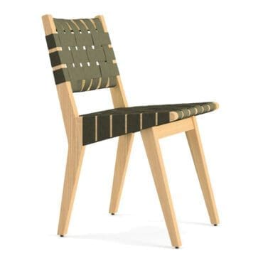 Knoll - Sedia Risom cinghie nere