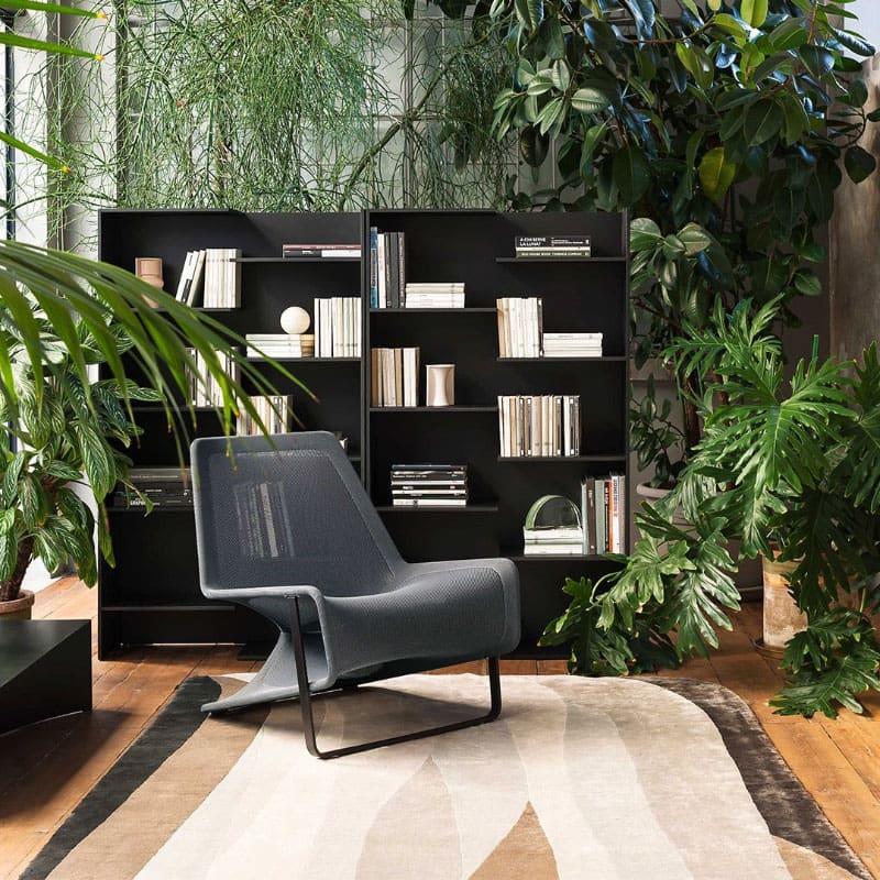 Desalto Libreria modulare Step L 100 h170 nero Longho Design Palermo