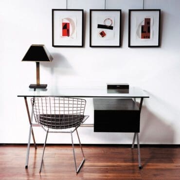 Knoll Scrittoio Albini Rovere Tinto Nero 2 Longho Design Palermo