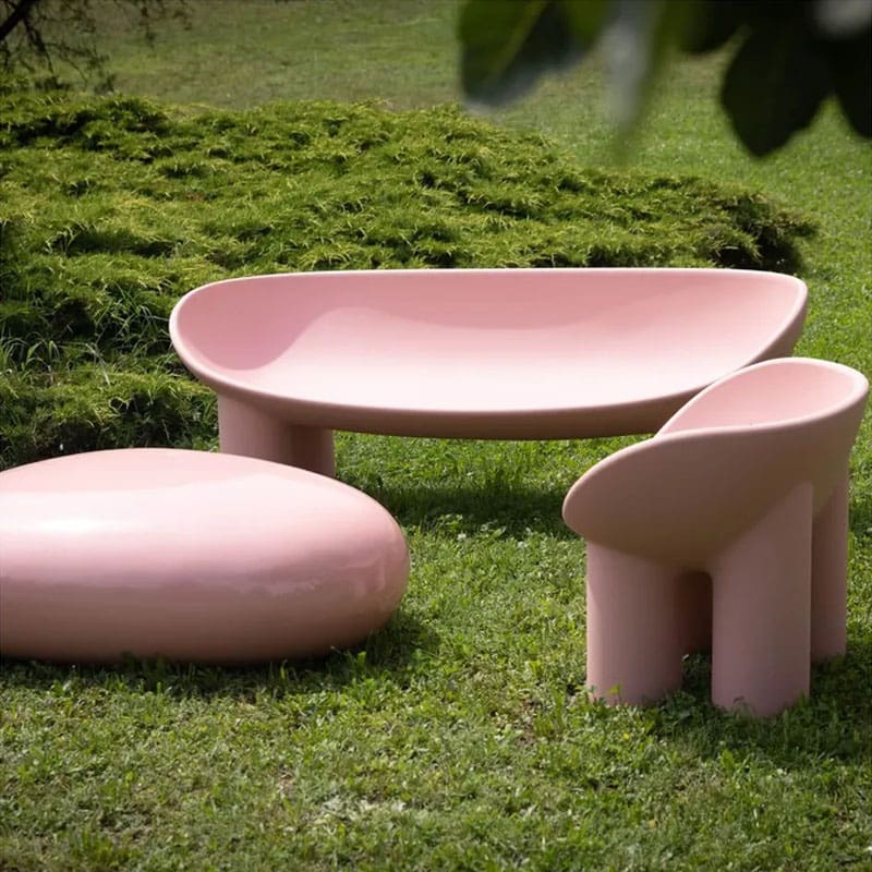 Driade Divano Roly Poly rosa carne Longho Design Palermo