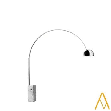 Flos Lampada da terra Arco LED Compasso d'oro